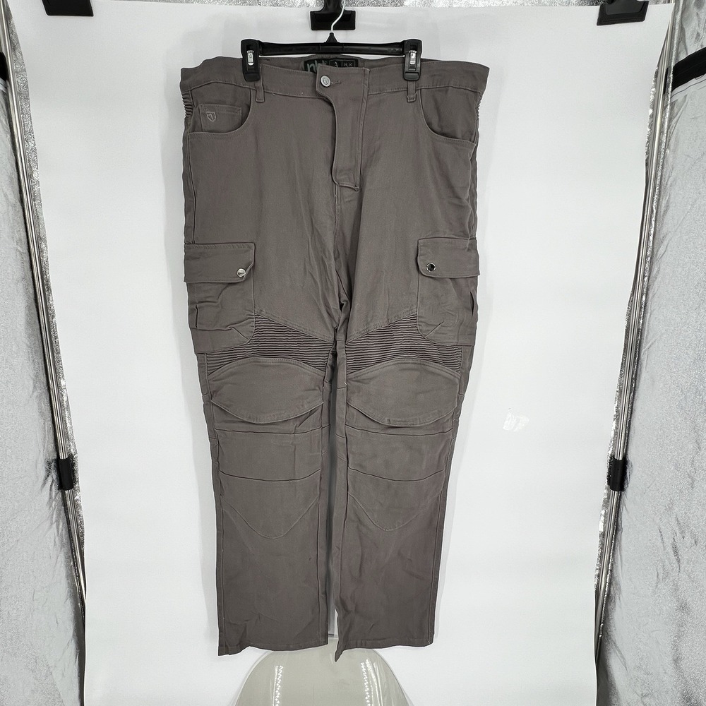 NBT‎ Clothing Men Pants Gray Cargo Twill Size 40x32 Motorcycle Moto Safety